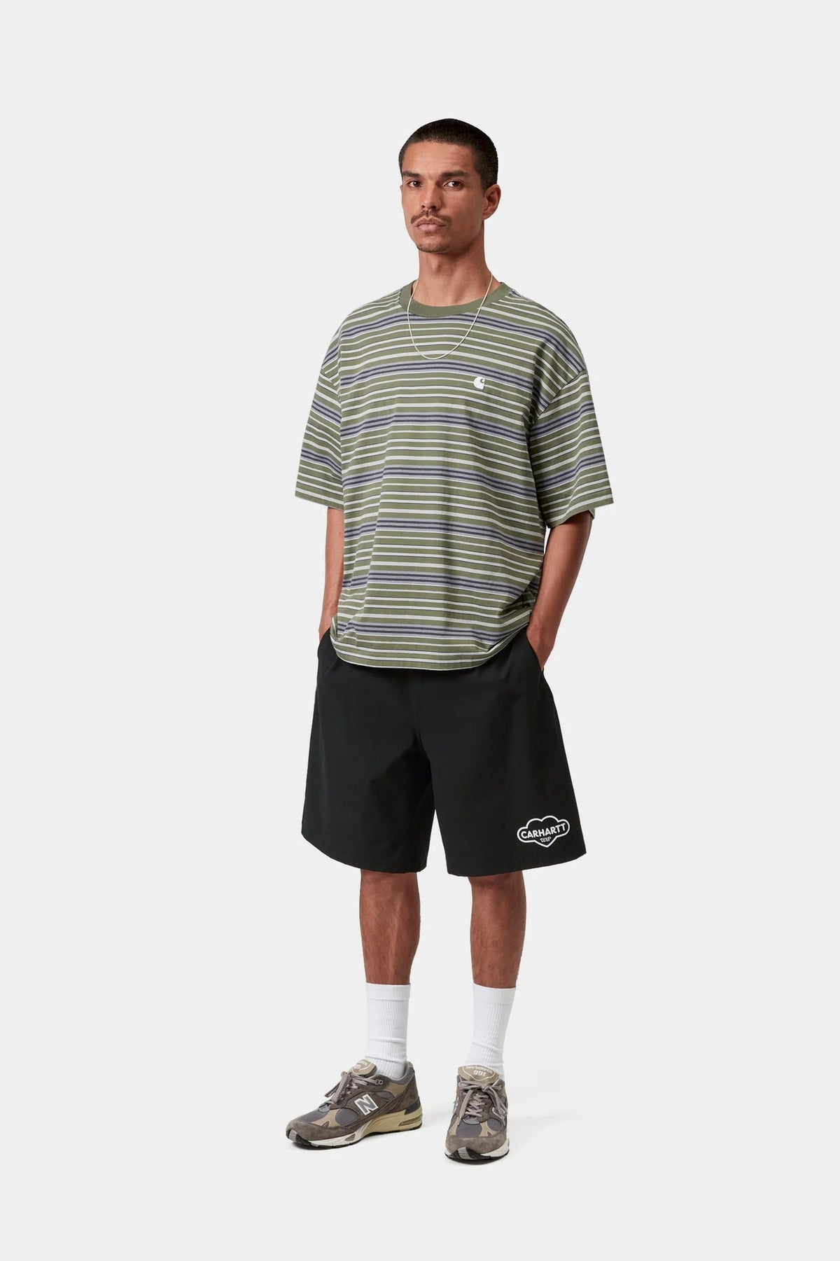 Cloud Heart Swim Trunks Black