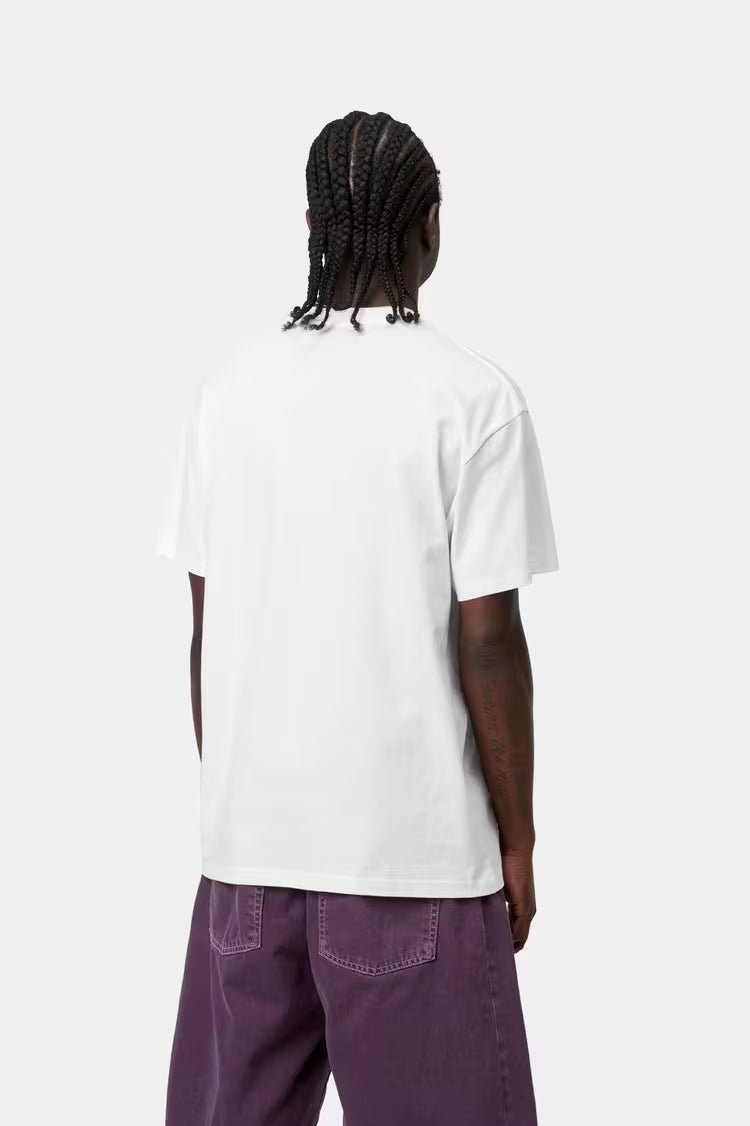 S/S Longhand Pocket T-Shirt White