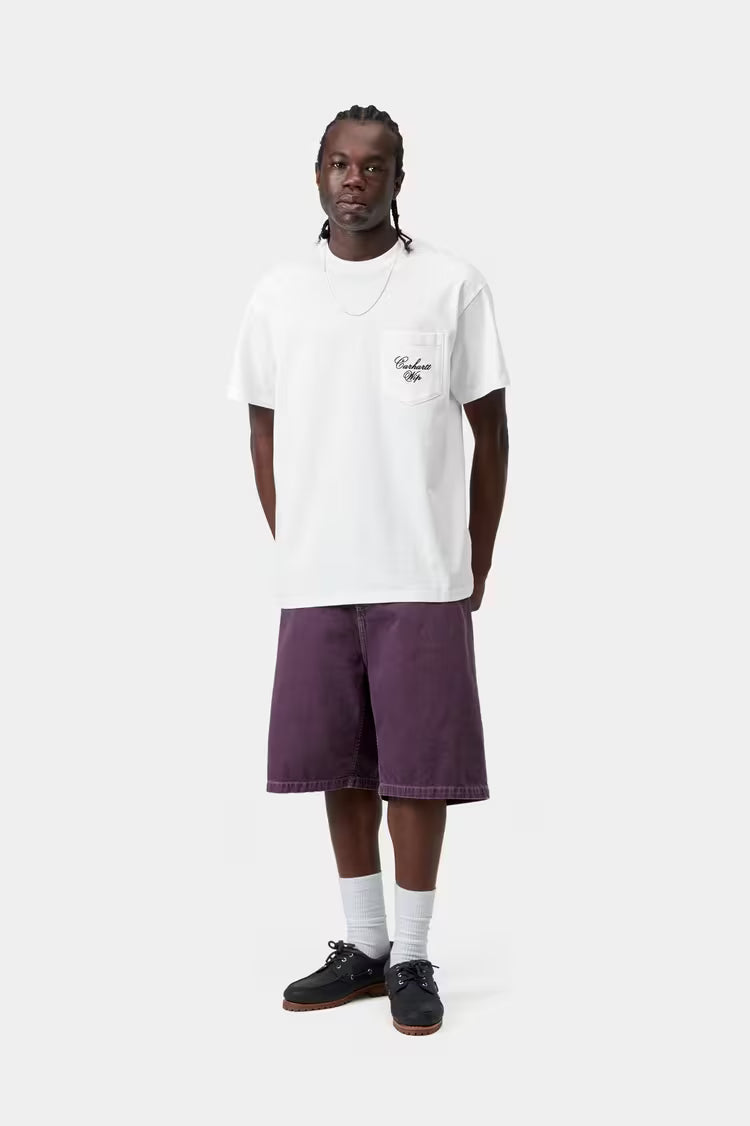 S/S Longhand Pocket T-Shirt White