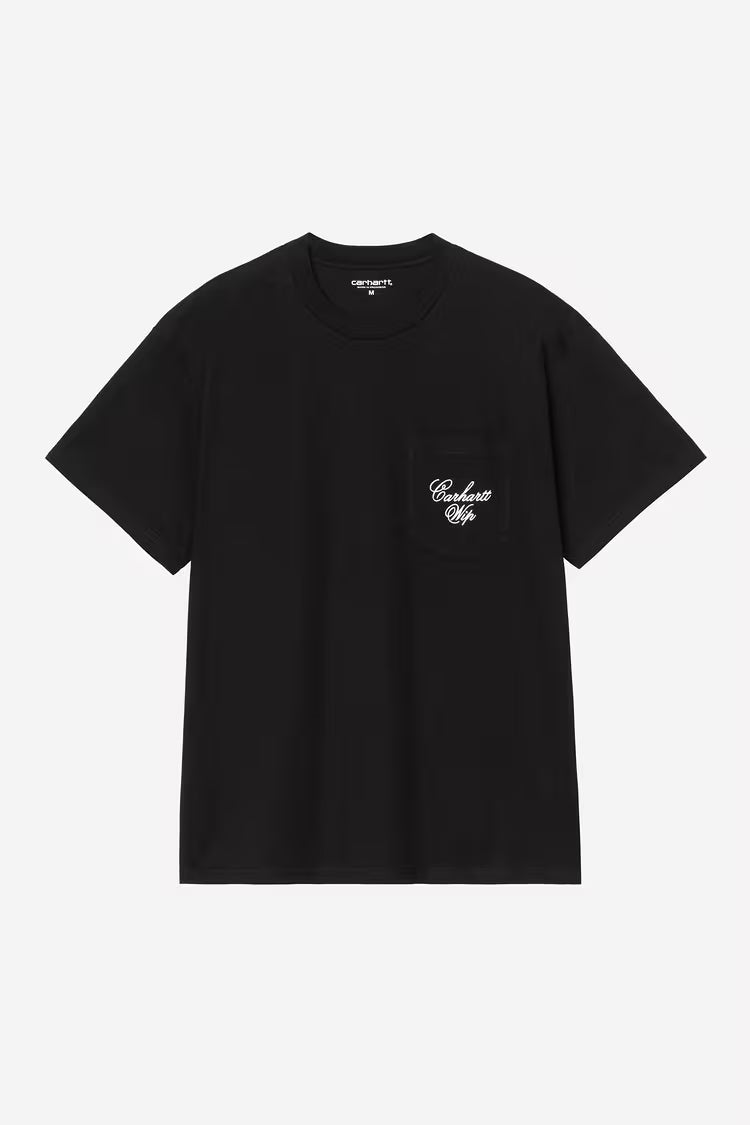 S/S Longhand Pocket T-Shirt Black
