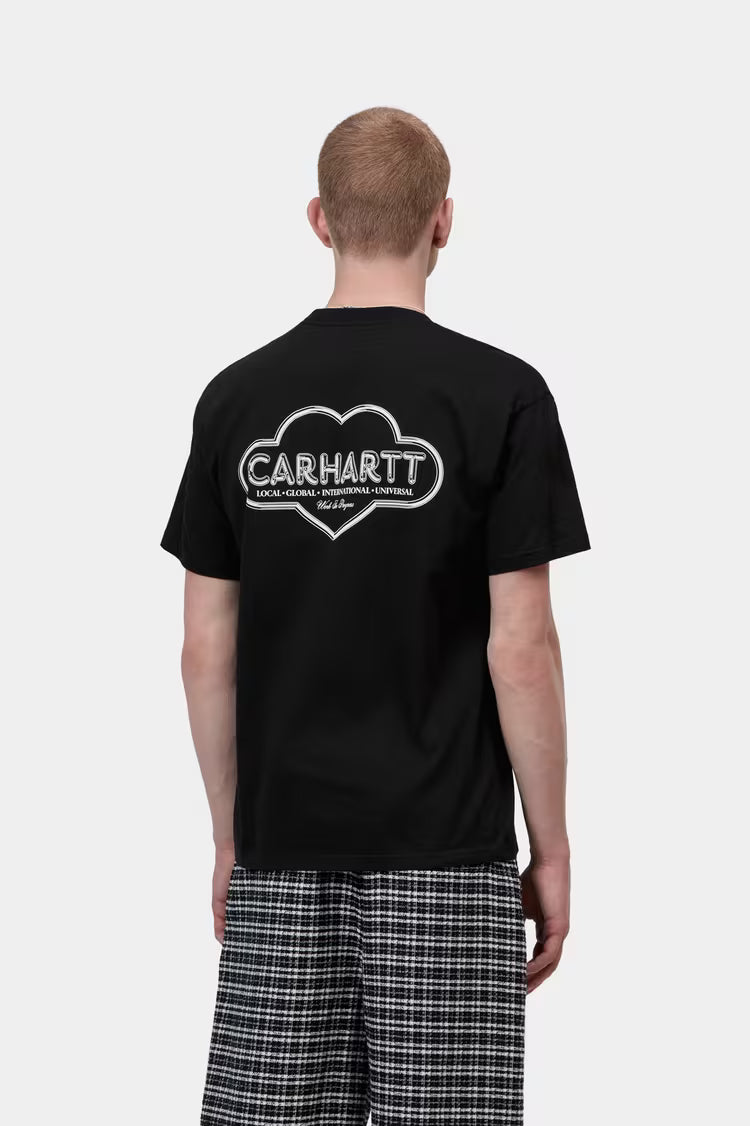 S/S Cloud Heart T-Shirt Black