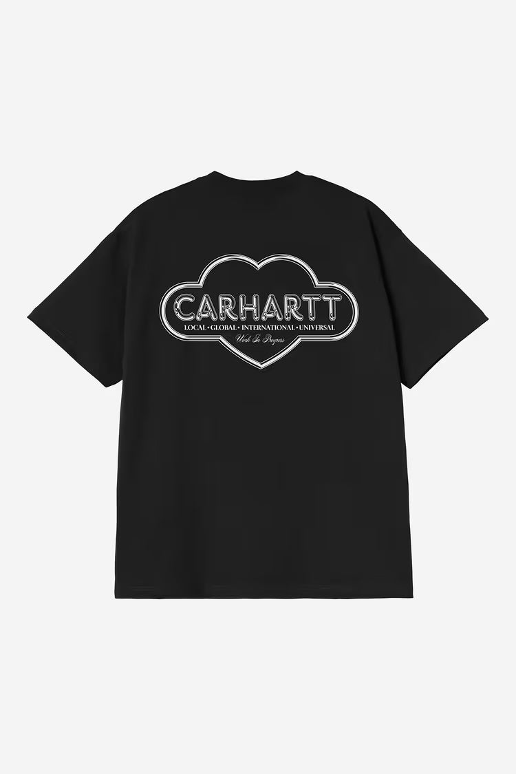S/S Cloud Heart T-Shirt Black