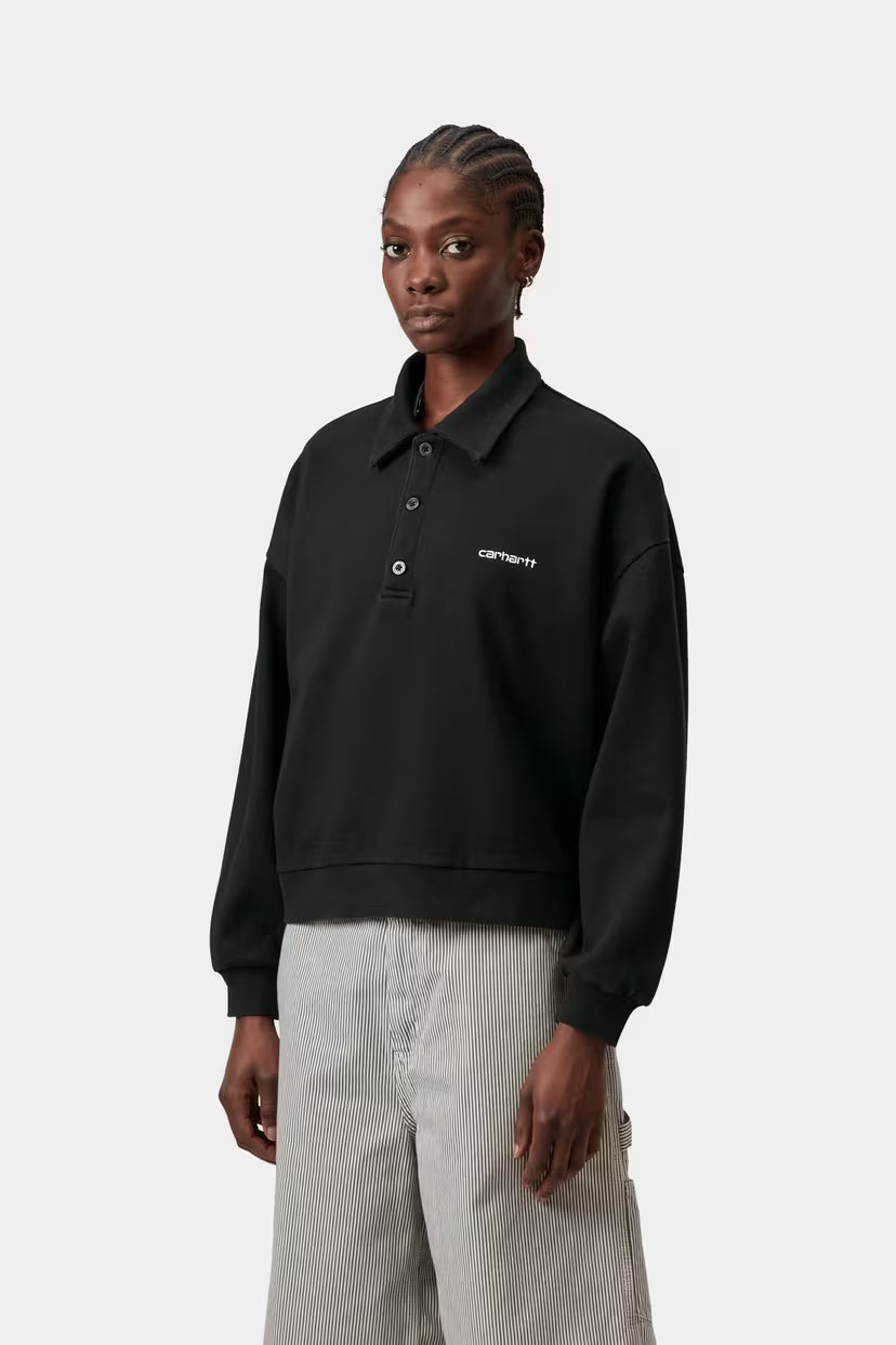 W' Brenta Polo Sweat Black