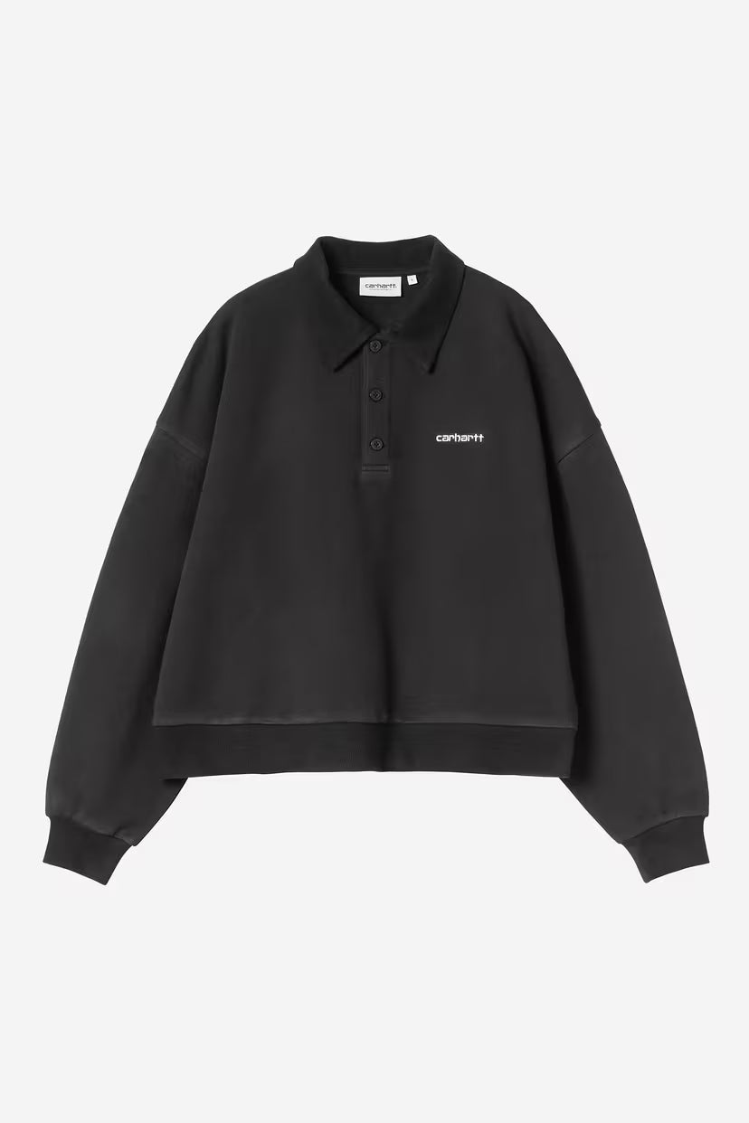 W' Brenta Polo Sweat Black