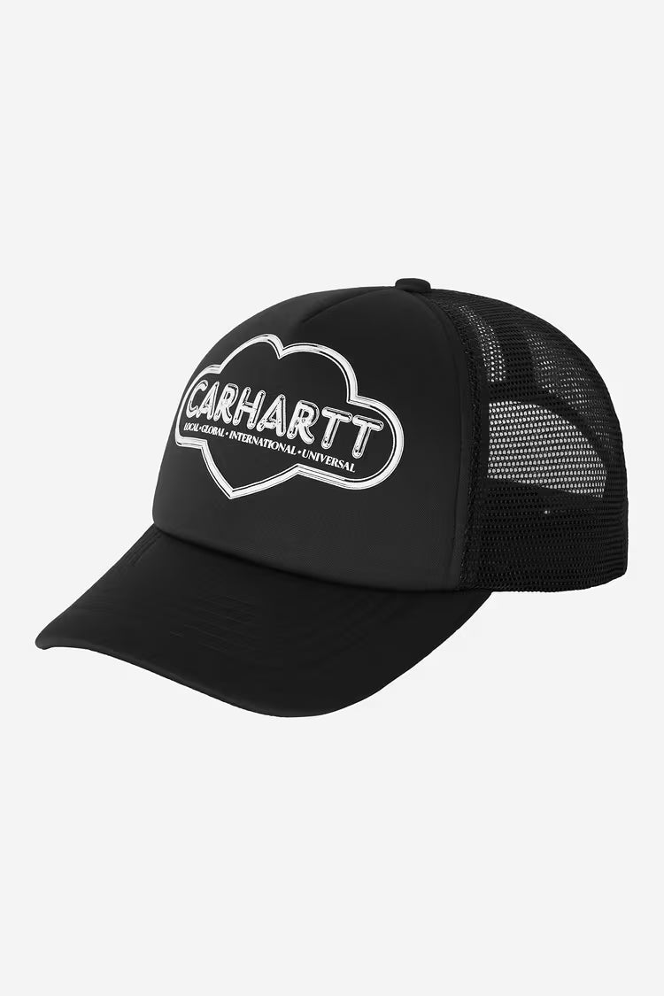 Cloud Heart Trucker Cap Black