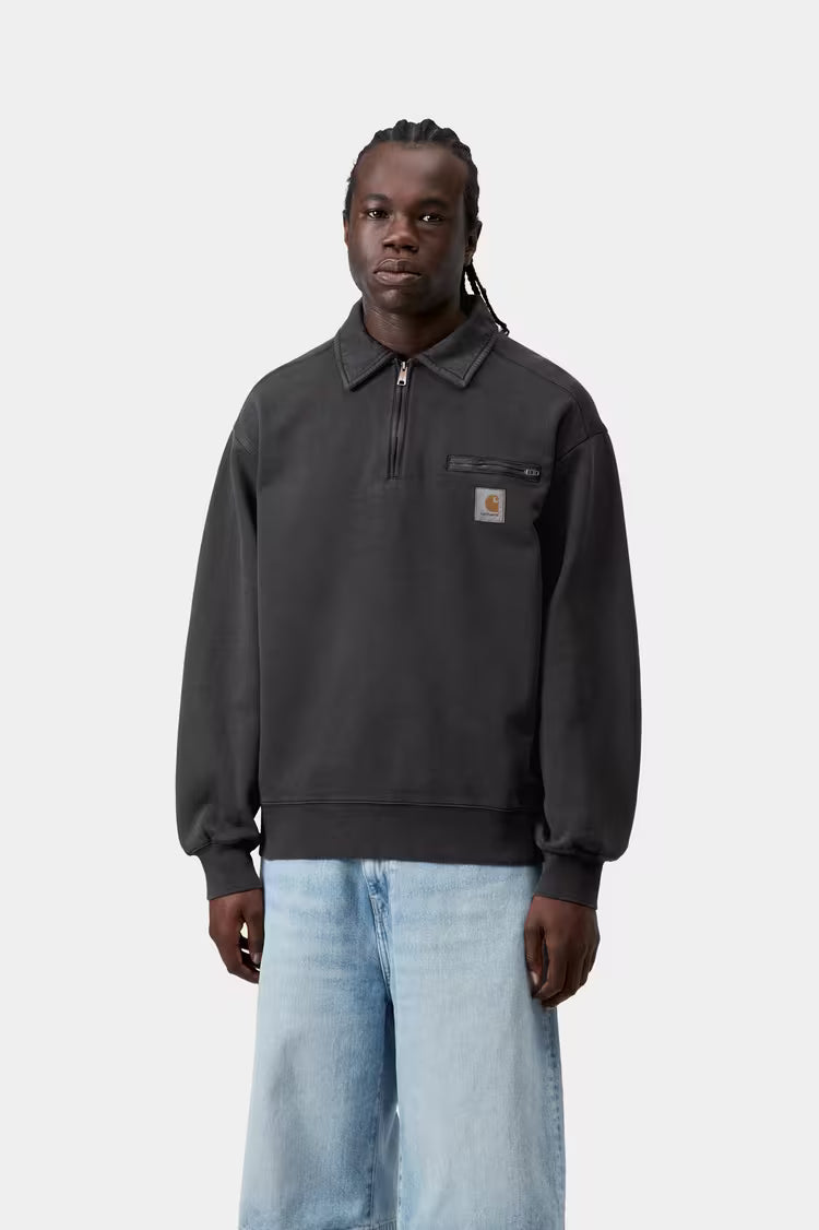 Half Zip Detroit Sweat Black