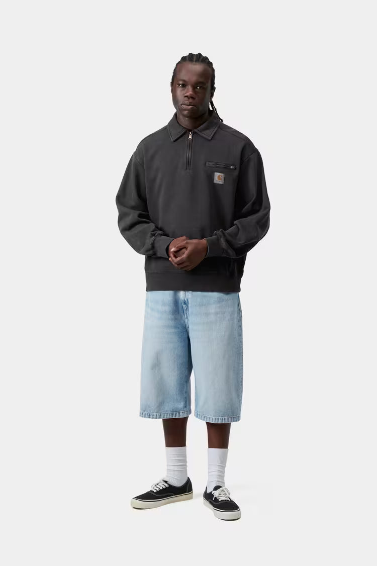 Half Zip Detroit Sweat Black