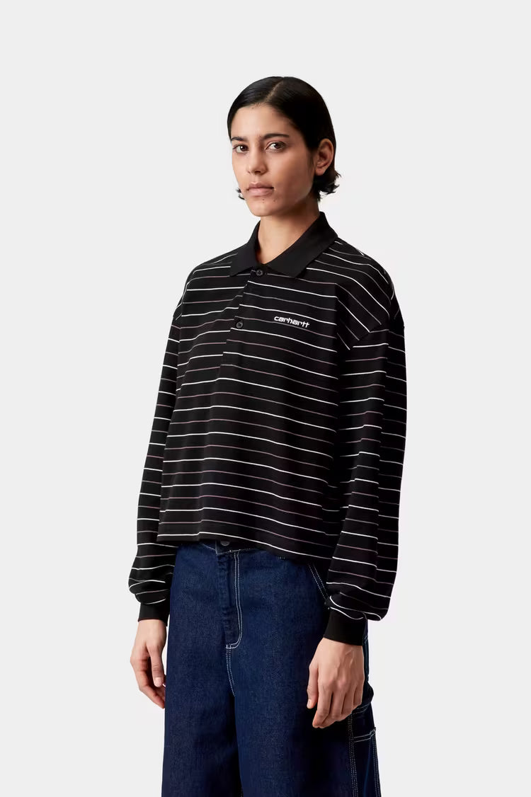 W' L/S Mabel Polo Mabel Stripe