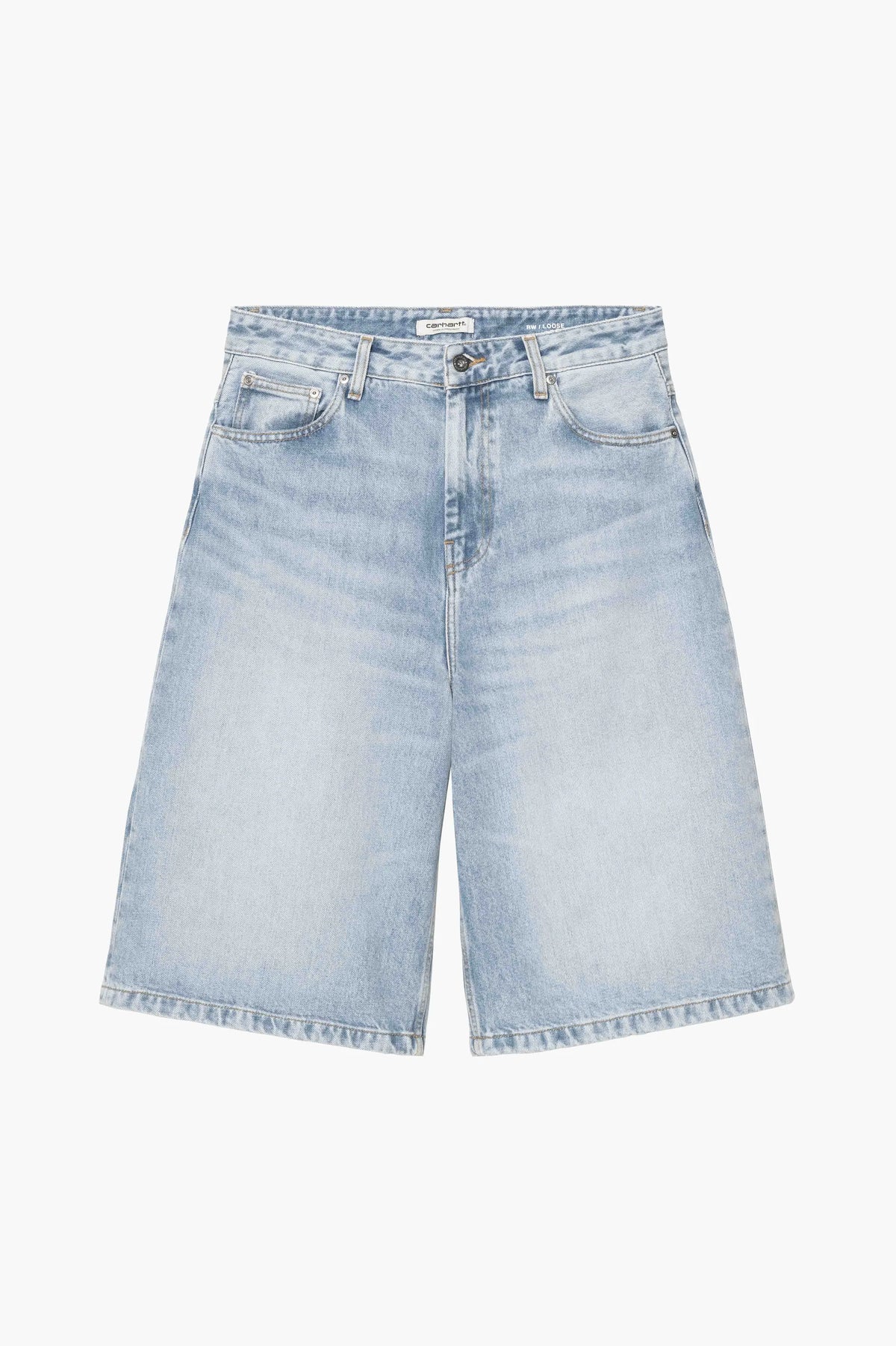 W' Belmont Short Blue Bleached