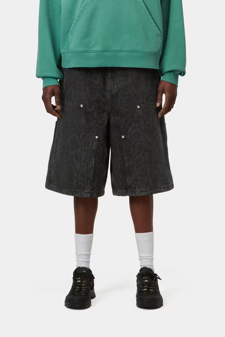 W' Snake Nixon Double Knee Short Black