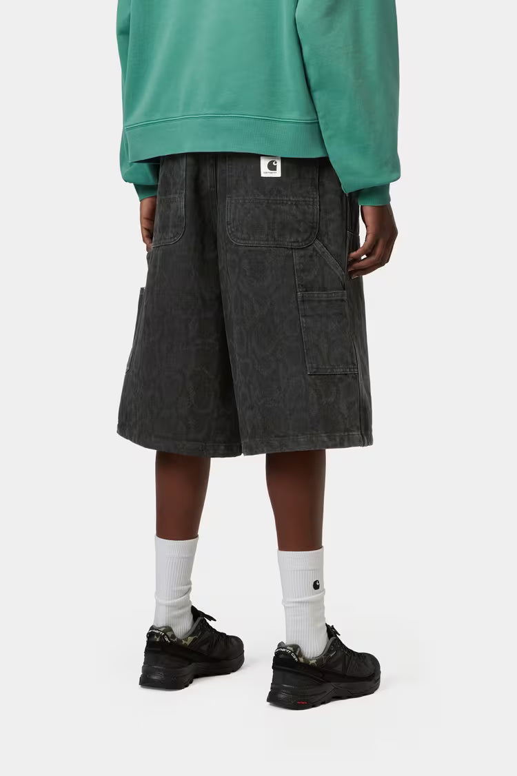 W' Snake Nixon Double Knee Short Black