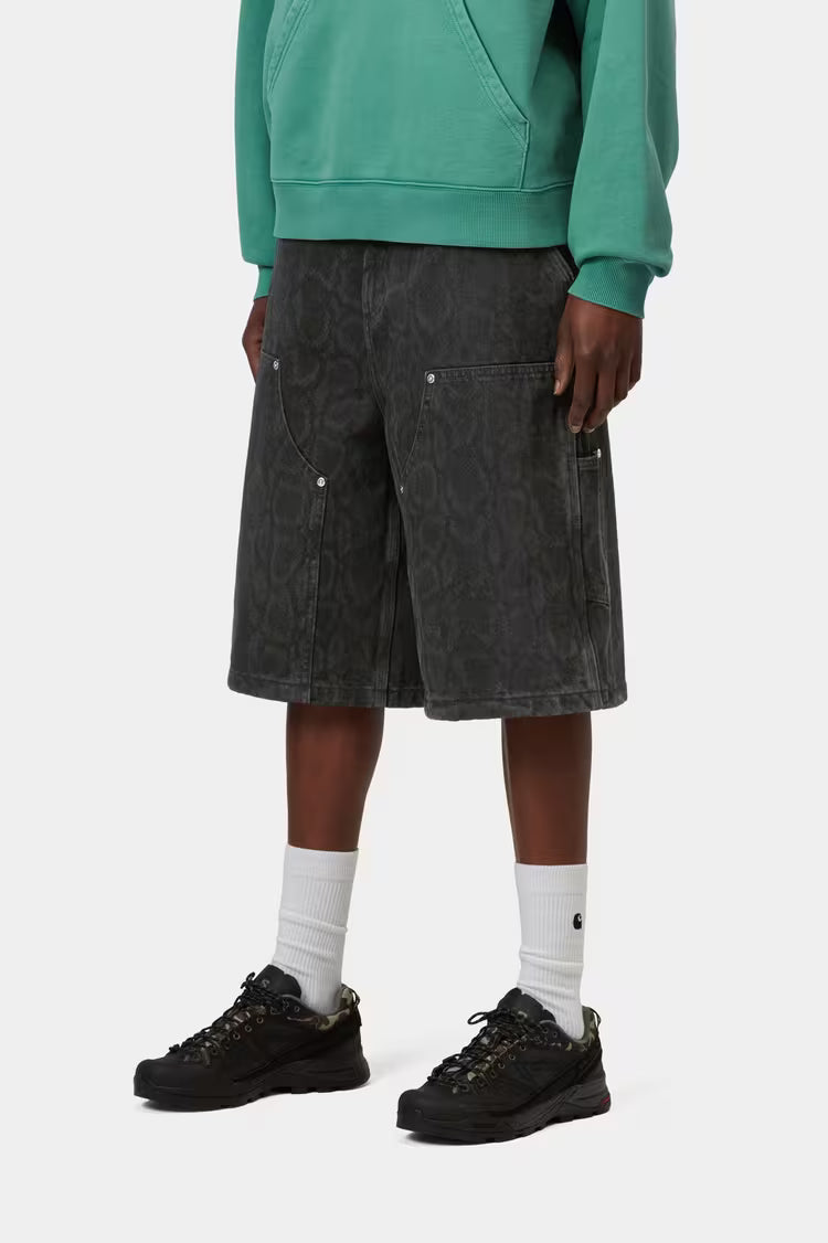 W' Snake Nixon Double Knee Short Black