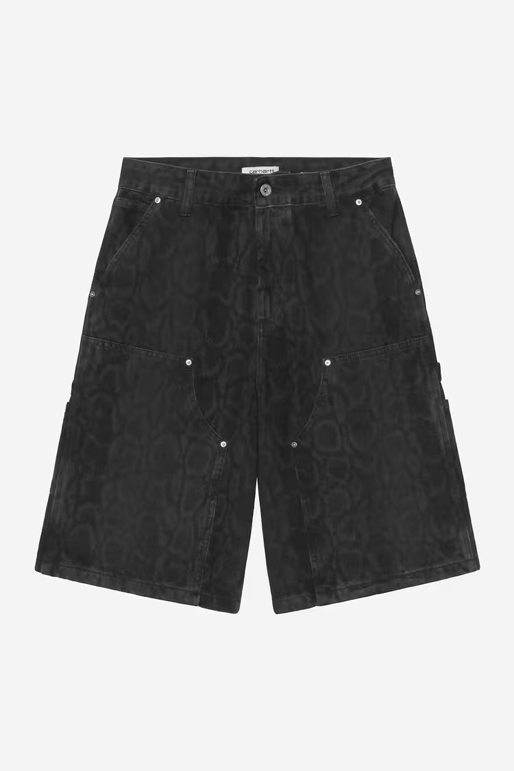 W' Snake Nixon Double Knee Short Black