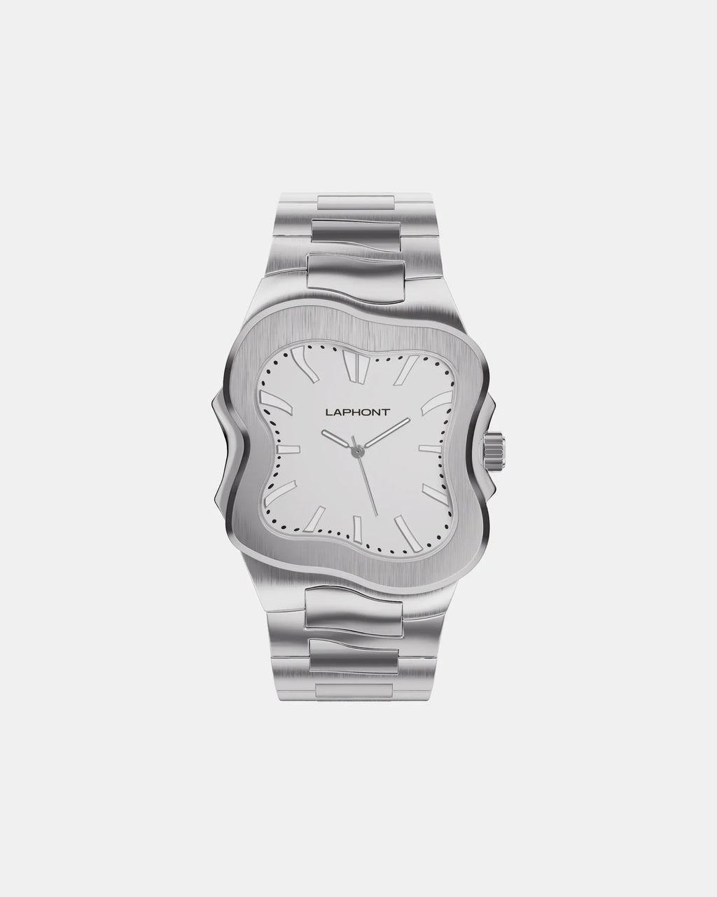 Laphont Argonaut Watch Silver Case White Dial