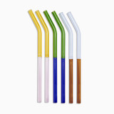 MoMA Dual-Colour Glass Straws