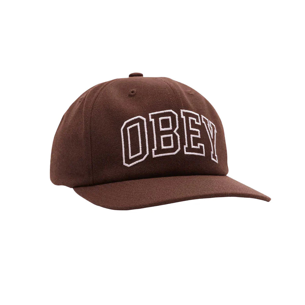 OBEY ACADEMY 6 PANEL CLASSIC S DARK CHOCOLATE