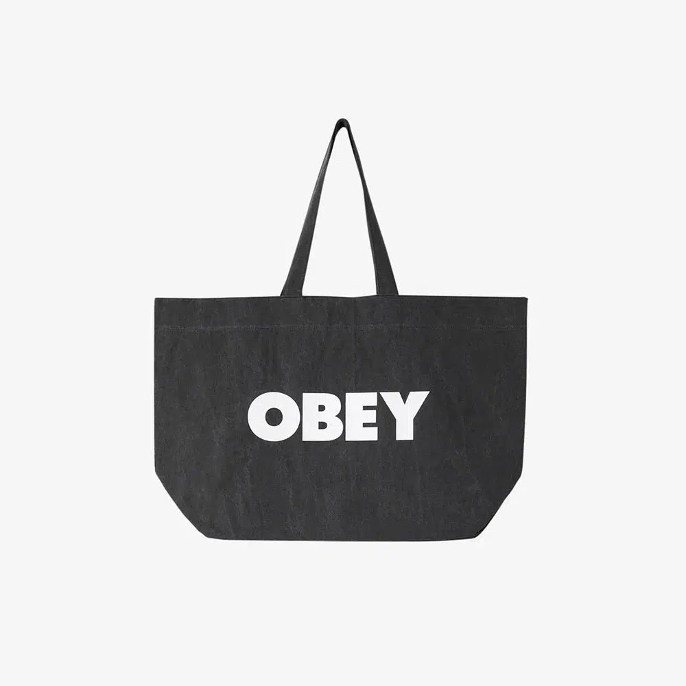 PIGMENT DYED TOTE BAG PIGMENT BLACK