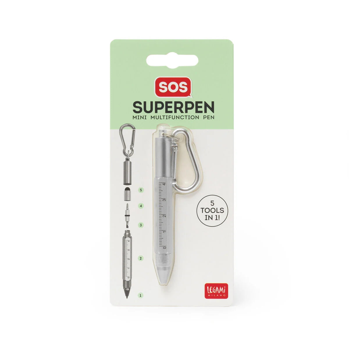 Mini Bolígrafo Multifunción - SOS Superpen