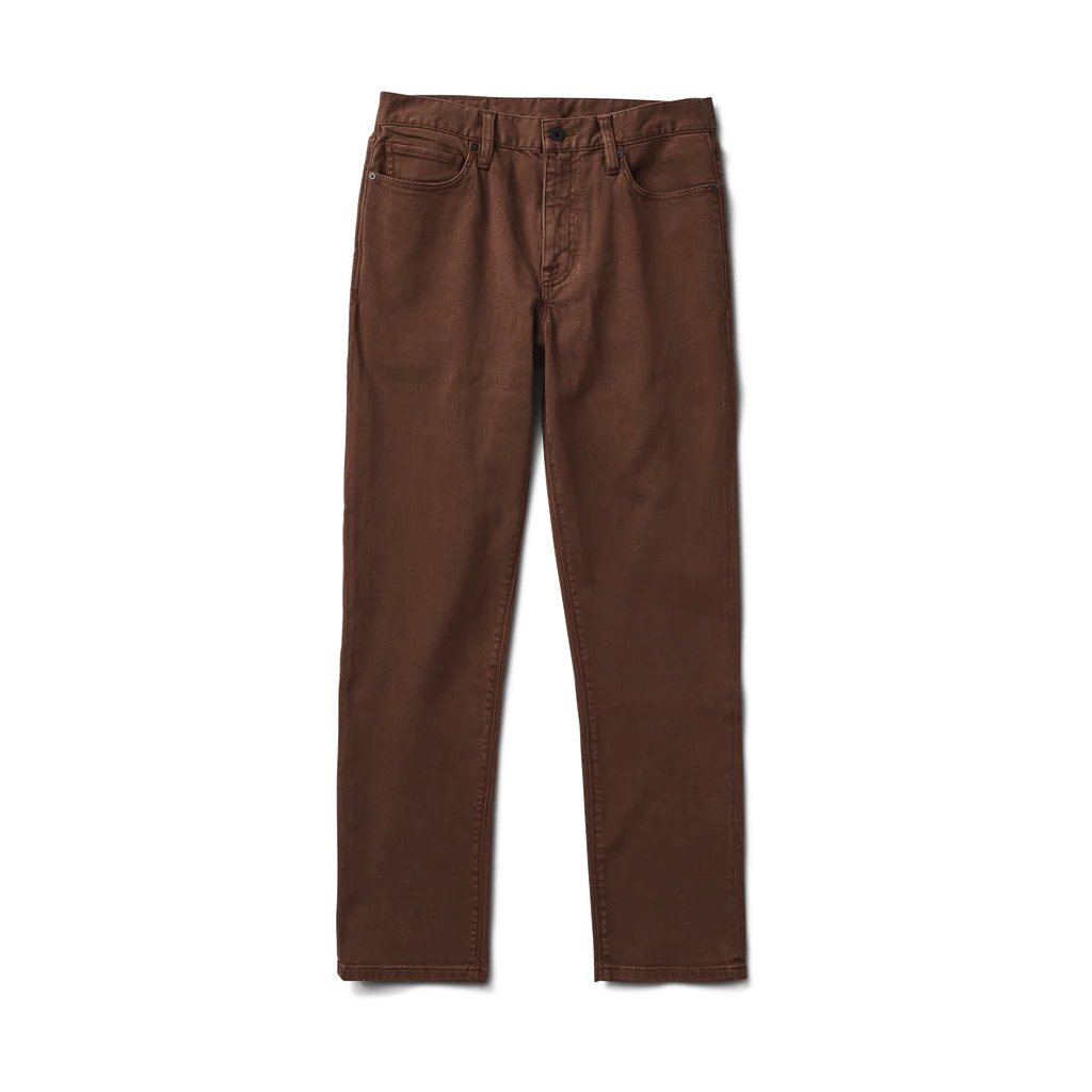 HWY 190 5-Pocket Relaxed Fit Broken Twill Denim Brown