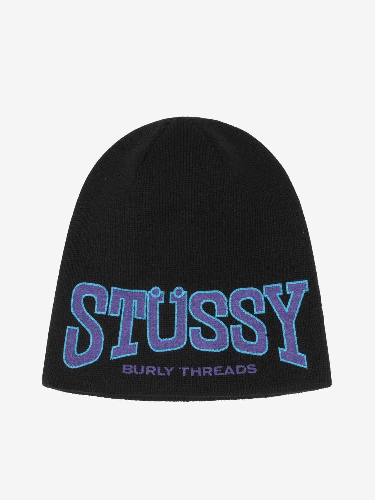 BURLY THREADS SKULLCAP BEANIE BLACK