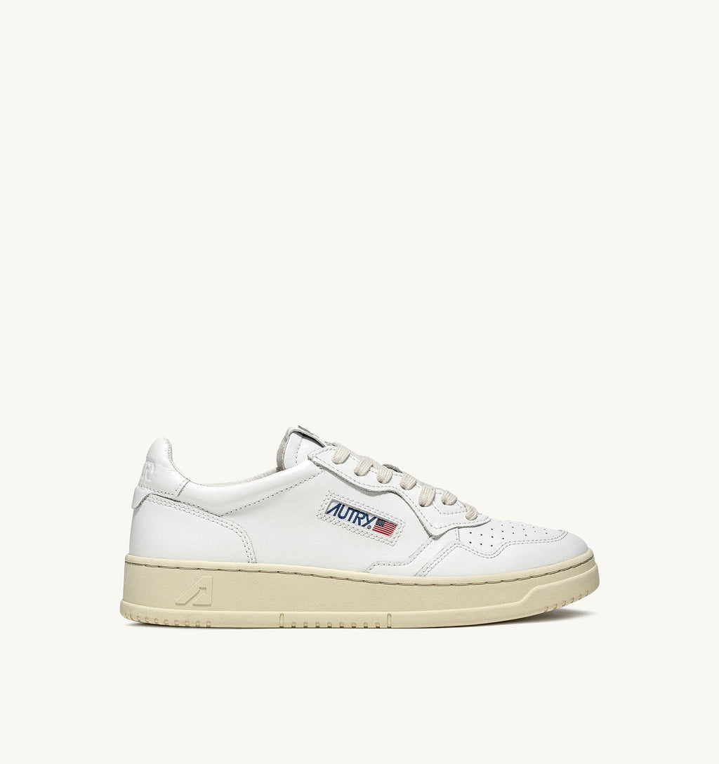 MEDALIST LOW MAN  LEATHER/LEATHER WHITE/WHITE