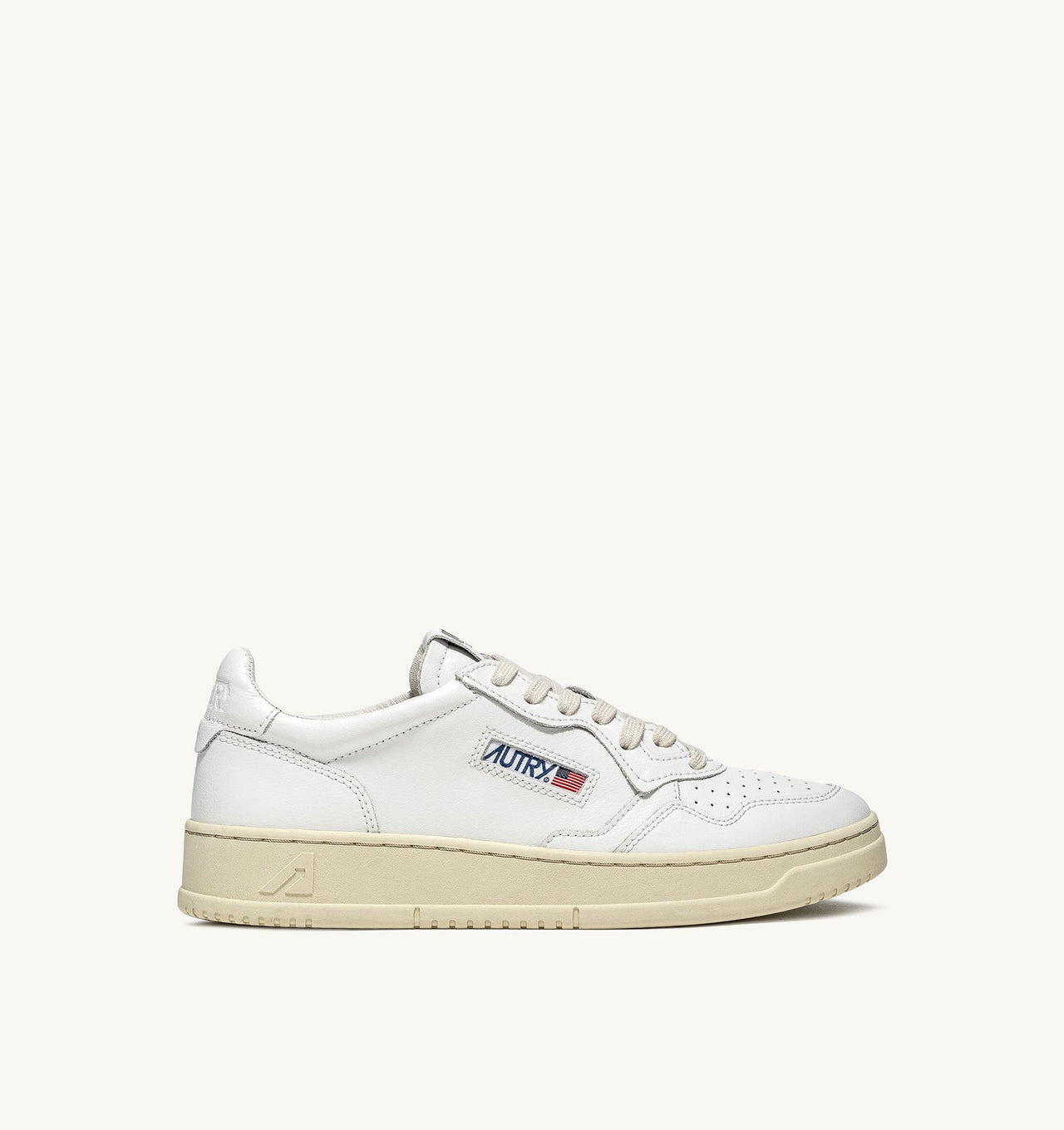 MEDALIST LOW MAN  LEATHER/LEATHER WHITE/WHITE