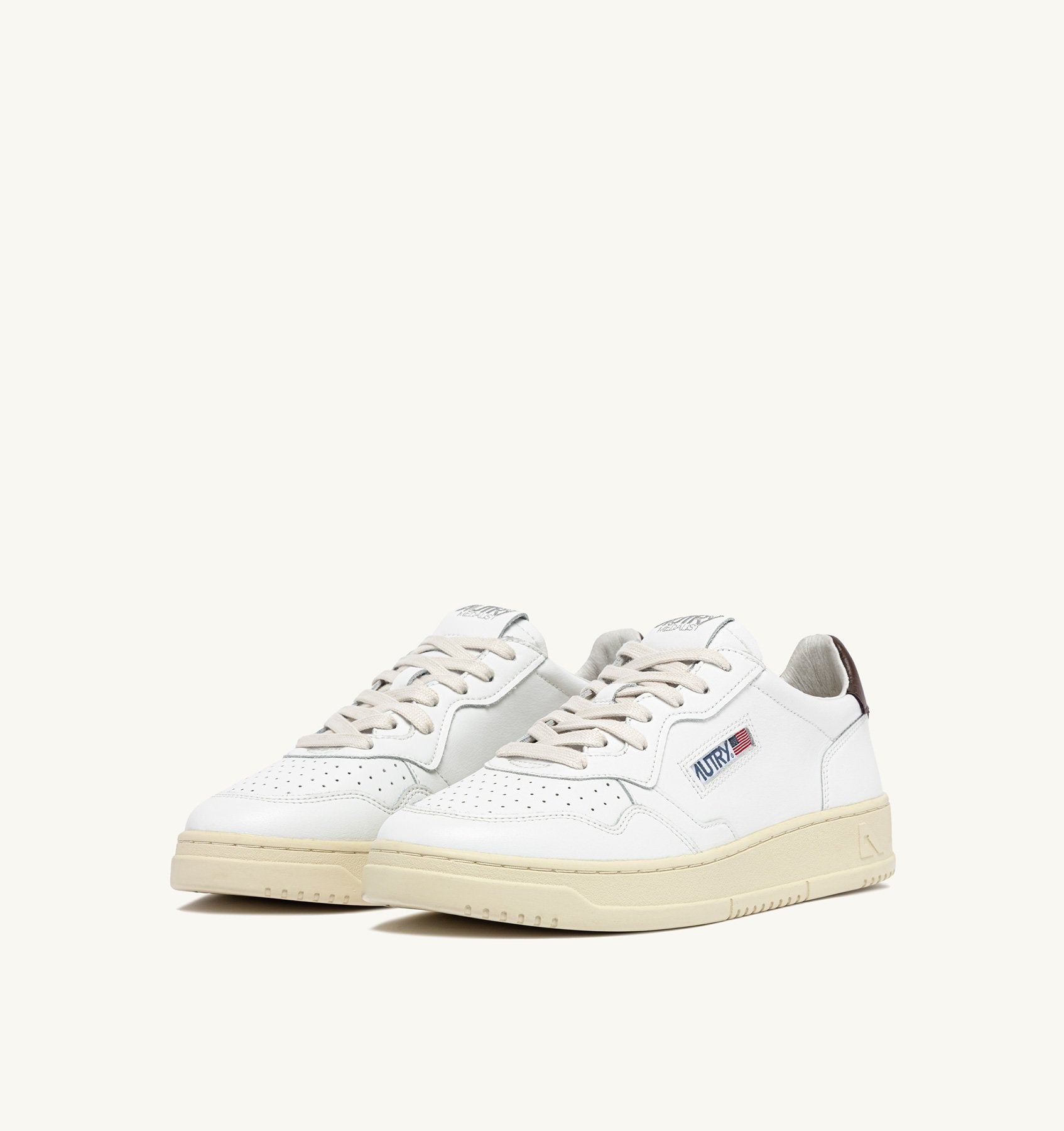 MEDALIST LOW WOM LEATHER/LEATHER WHITE/BROWN