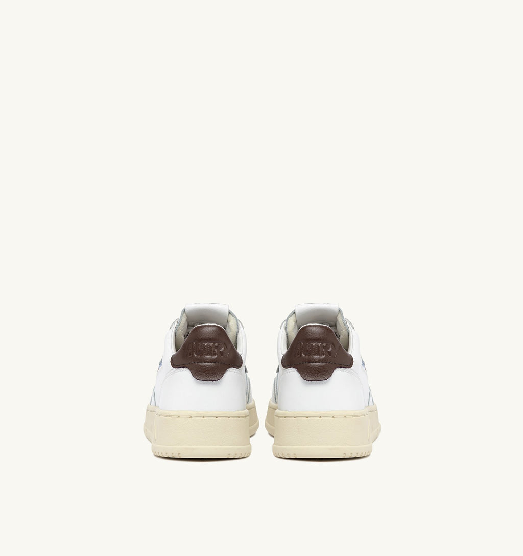 MEDALIST LOW MAN  LEATHER/LEATHER WHITE/BROWN