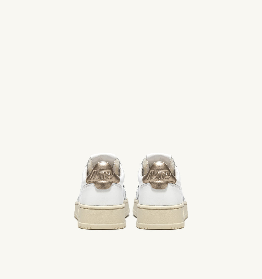 MEDALIST LOW MAN  LEATHER/LEATHER WHITE/GOLD