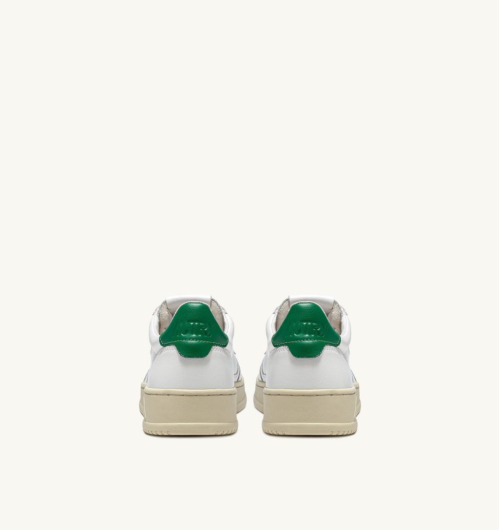 MEDALIST LOW MAN LEATHER/LEATHER WHITE/GREEN