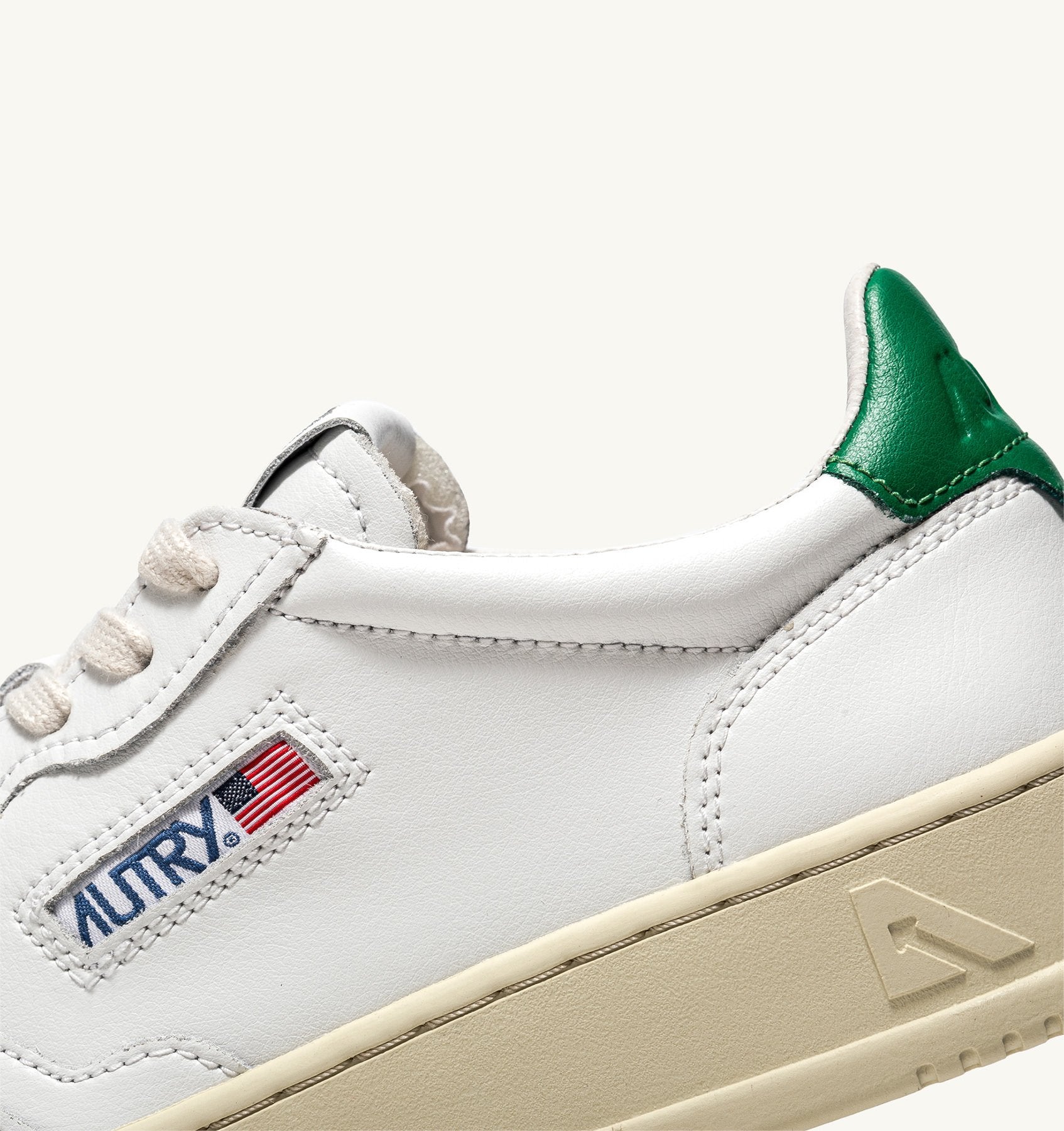 MEDALIST LOW WOM  LEATHER/LEATHER WHITE/GREEN