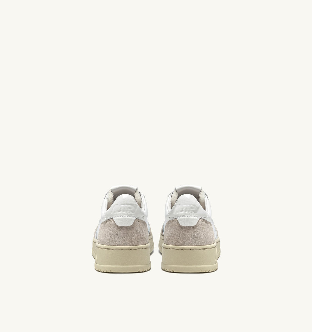 MEDALIST LOW MAN  LEATHER/SUEDE WHITE