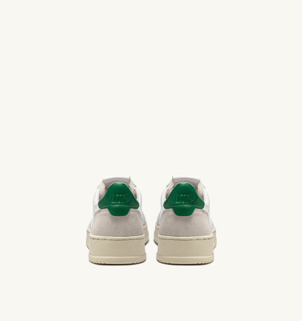 MEDALIST LOW MAN  LEATHER/SUEDE WHITE/AMAZ