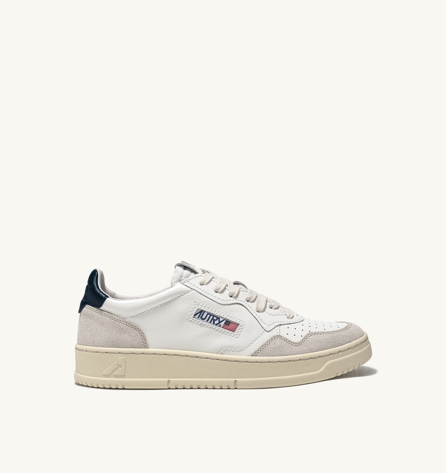 MEDALIST LOW WOM  LEAT/SUEDE WHITE/BLUE