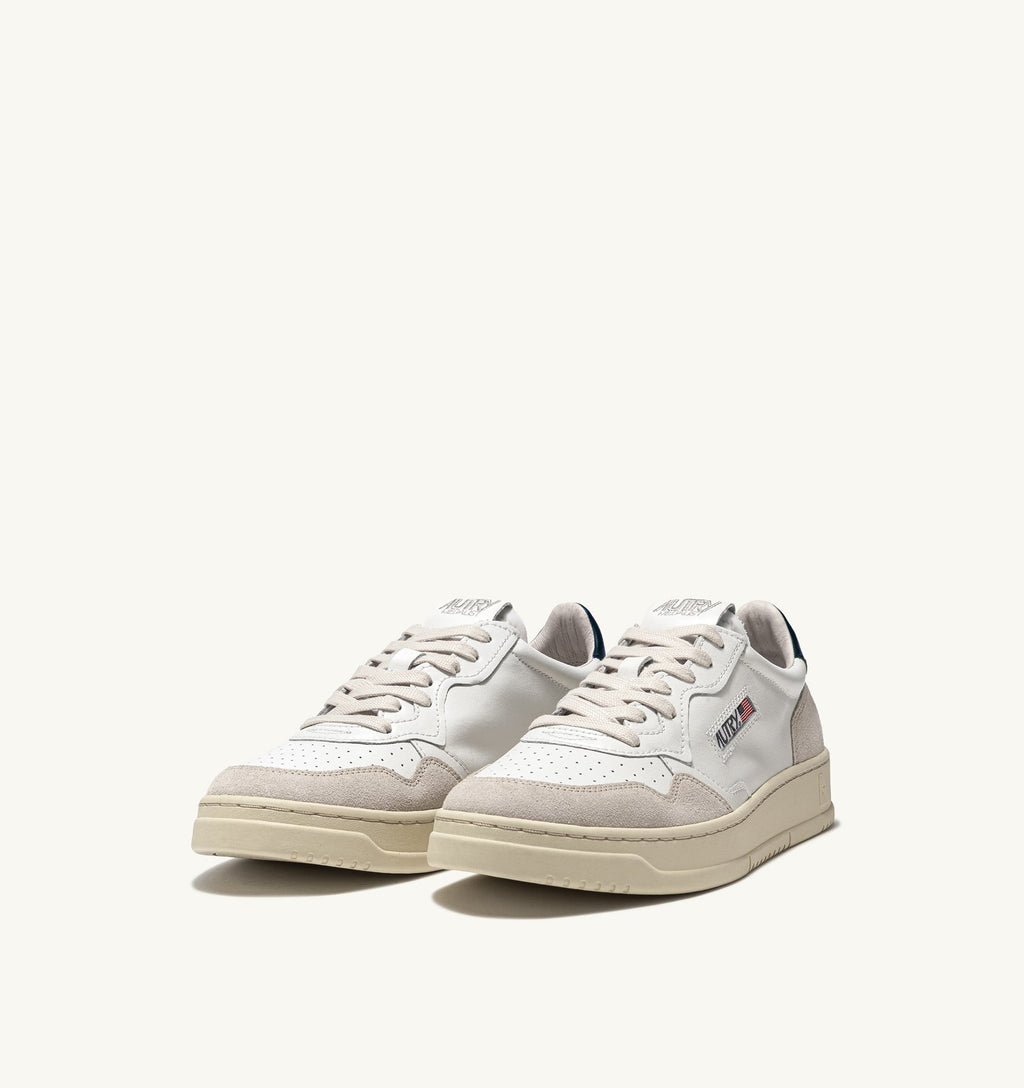 MEDALIST LOW WOM  LEAT/SUEDE WHITE/BLUE
