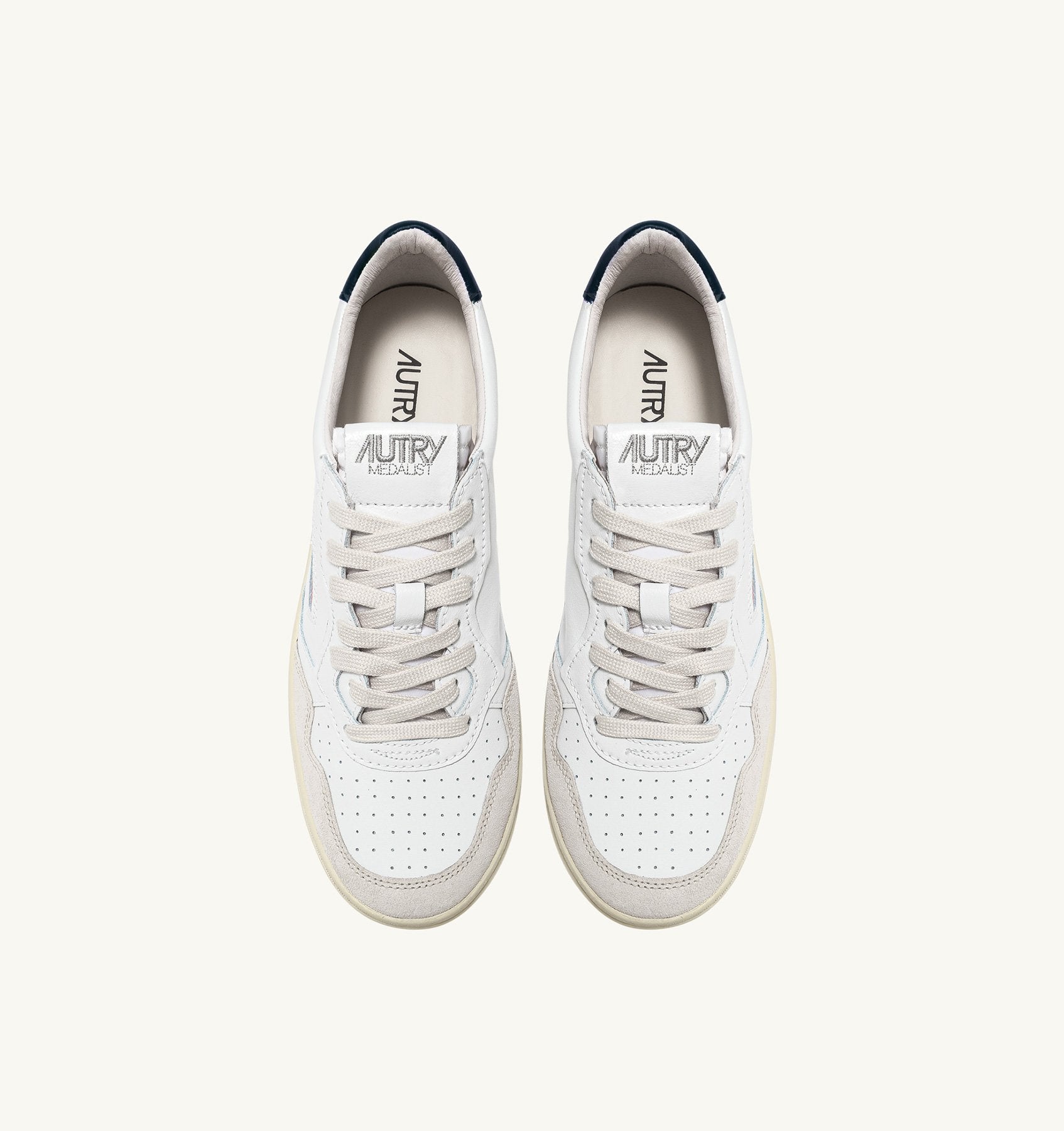 MEDALIST LOW WOM  LEAT/SUEDE WHITE/BLUE