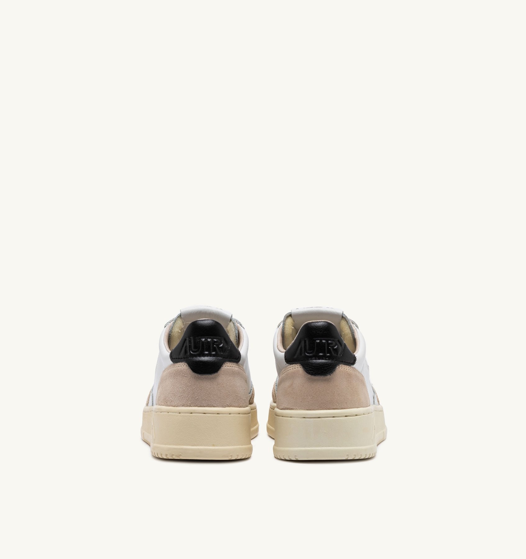 MEDALIST LOW MAN LEATHER/SUEDE WHITE/BLACK