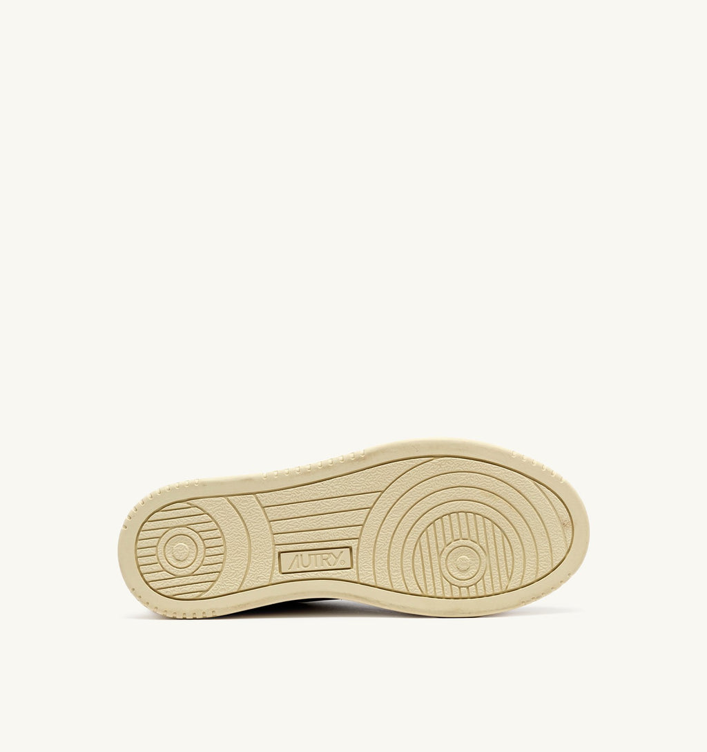 MEDALIST LOW MAN LEATHER/SUEDE WHITE/BLACK