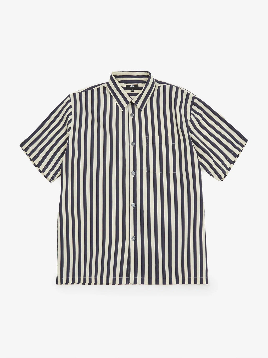 FLAT BOTTOM STRIPE SHIRT NAVY