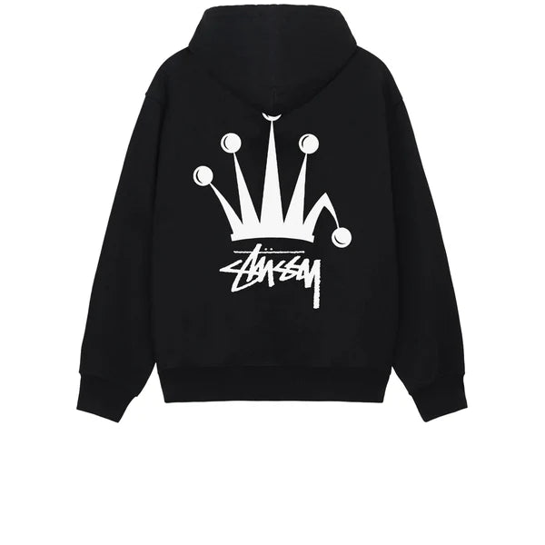 REGAL CROWN ZIP HOOD BLACK