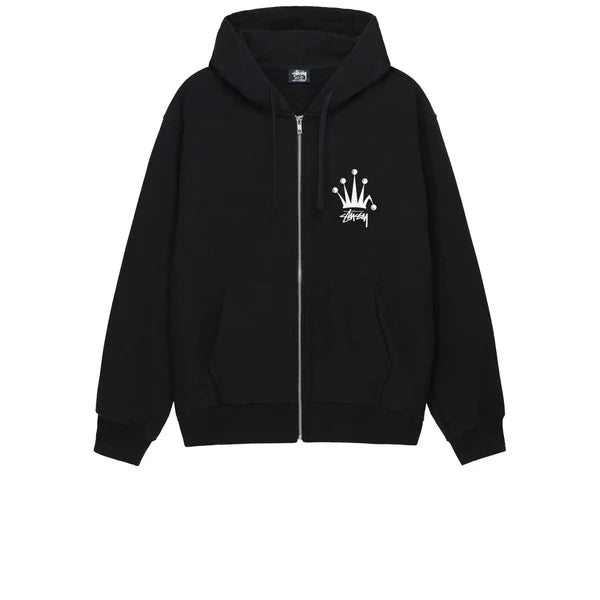 REGAL CROWN ZIP HOOD BLACK