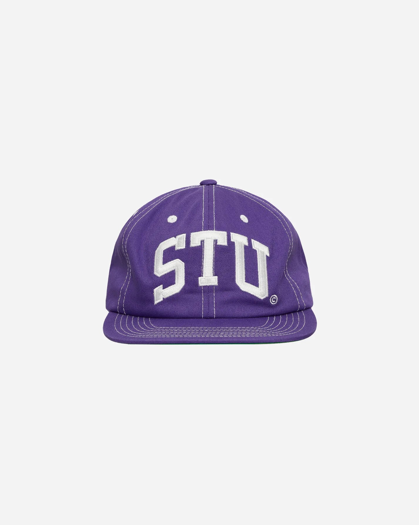 STU ARCH STRAPBACK CAP PURPLE