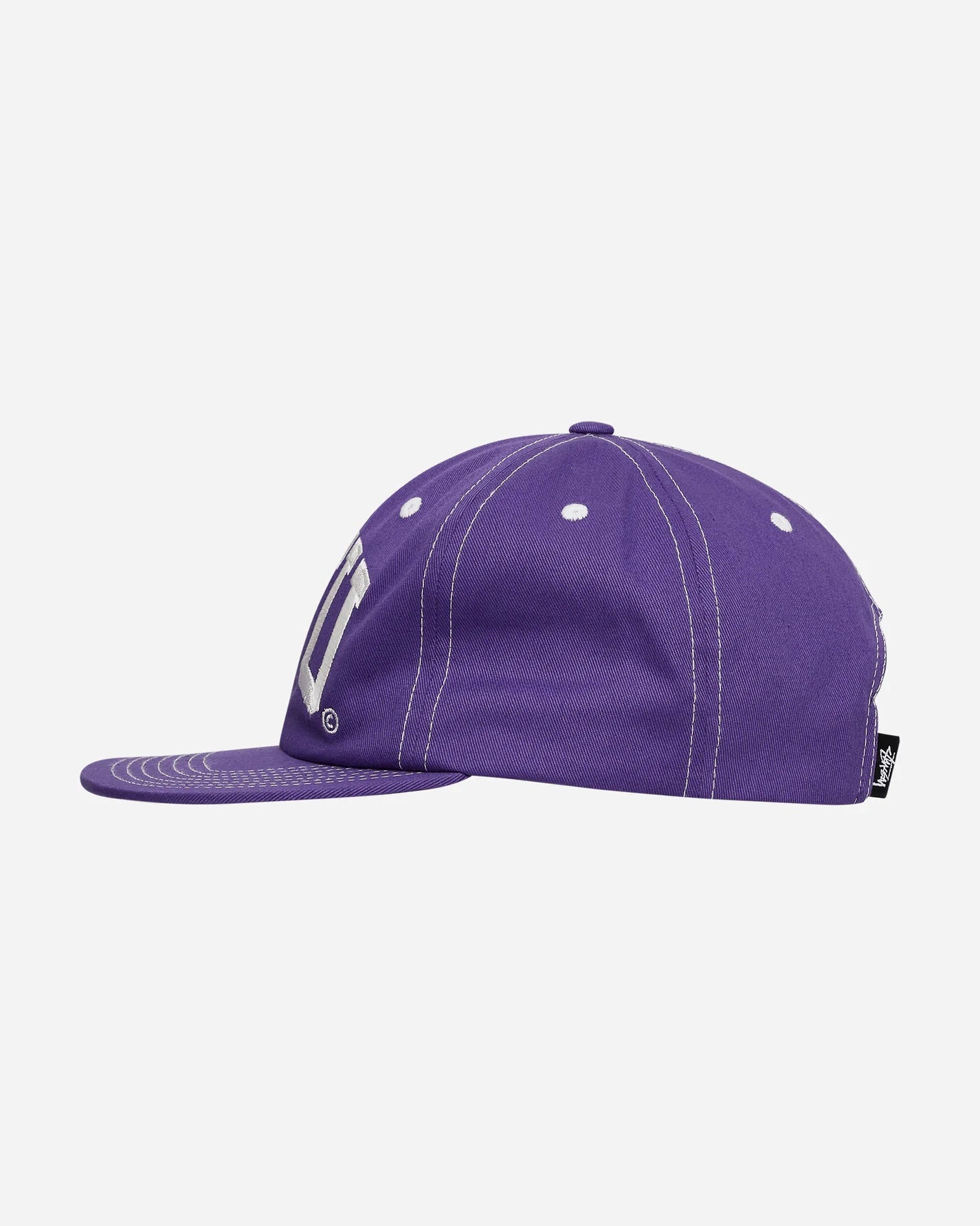 STU ARCH STRAPBACK CAP PURPLE