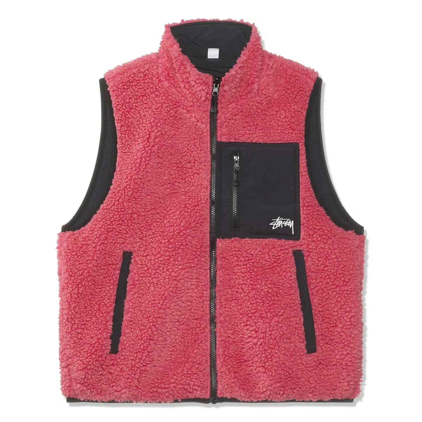 トップス Stussy SHERPA REVERSIBLE VEST Pink SHERPA REVERSIBLE VEST PINK - Neighborhood