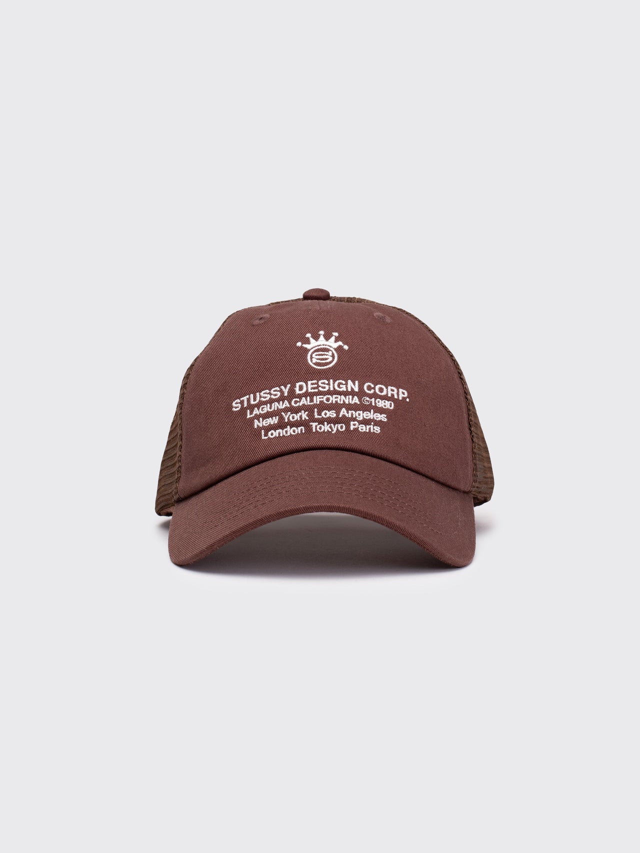 LP DESIGN CROP TRUCKER CAP BROWN