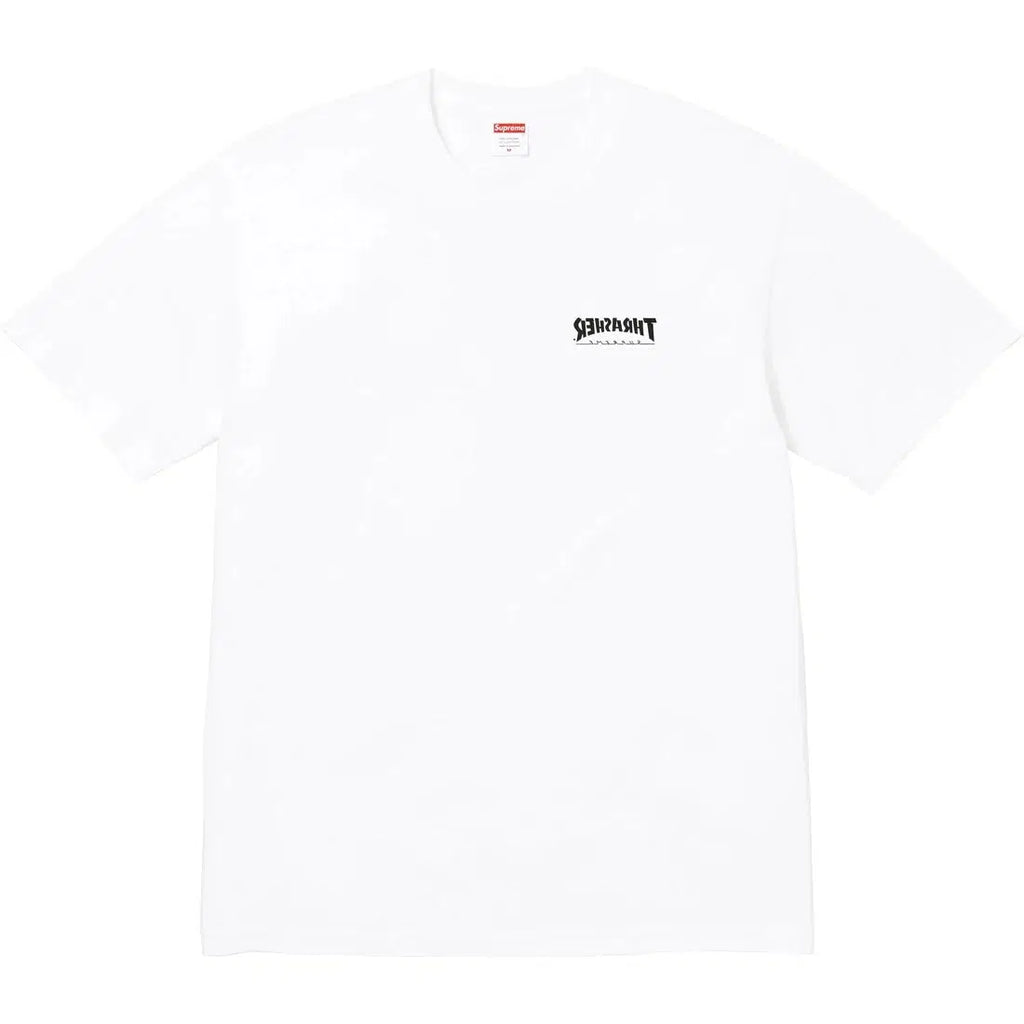 Supreme x Thrasher Cross Tee White