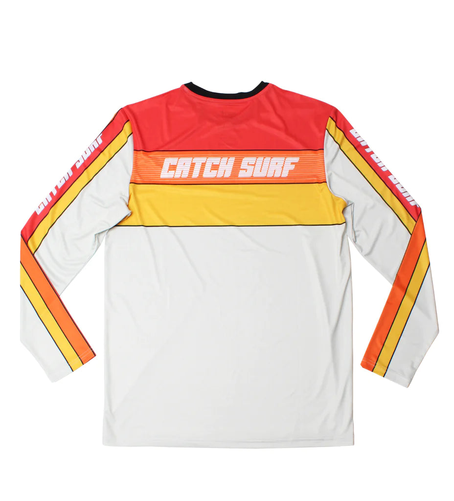 CS Team L/S Surf Shirt Red/Grey