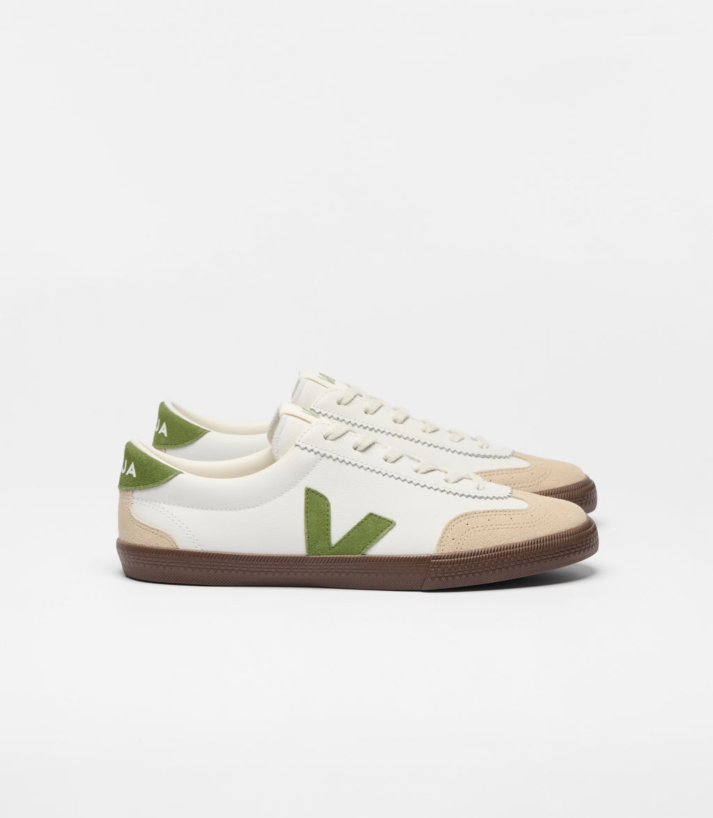 VOLLEY O.T. LEATHER WHITE KIWI BARK