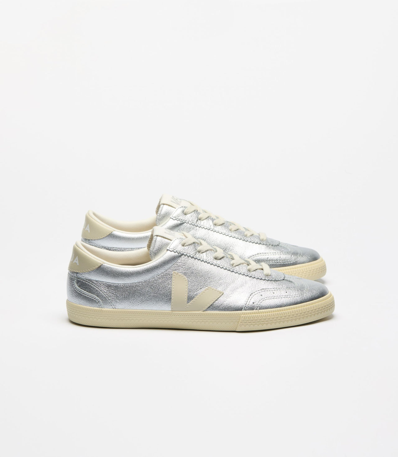 Zapatillas Veja Volley Leather Silver Pierre