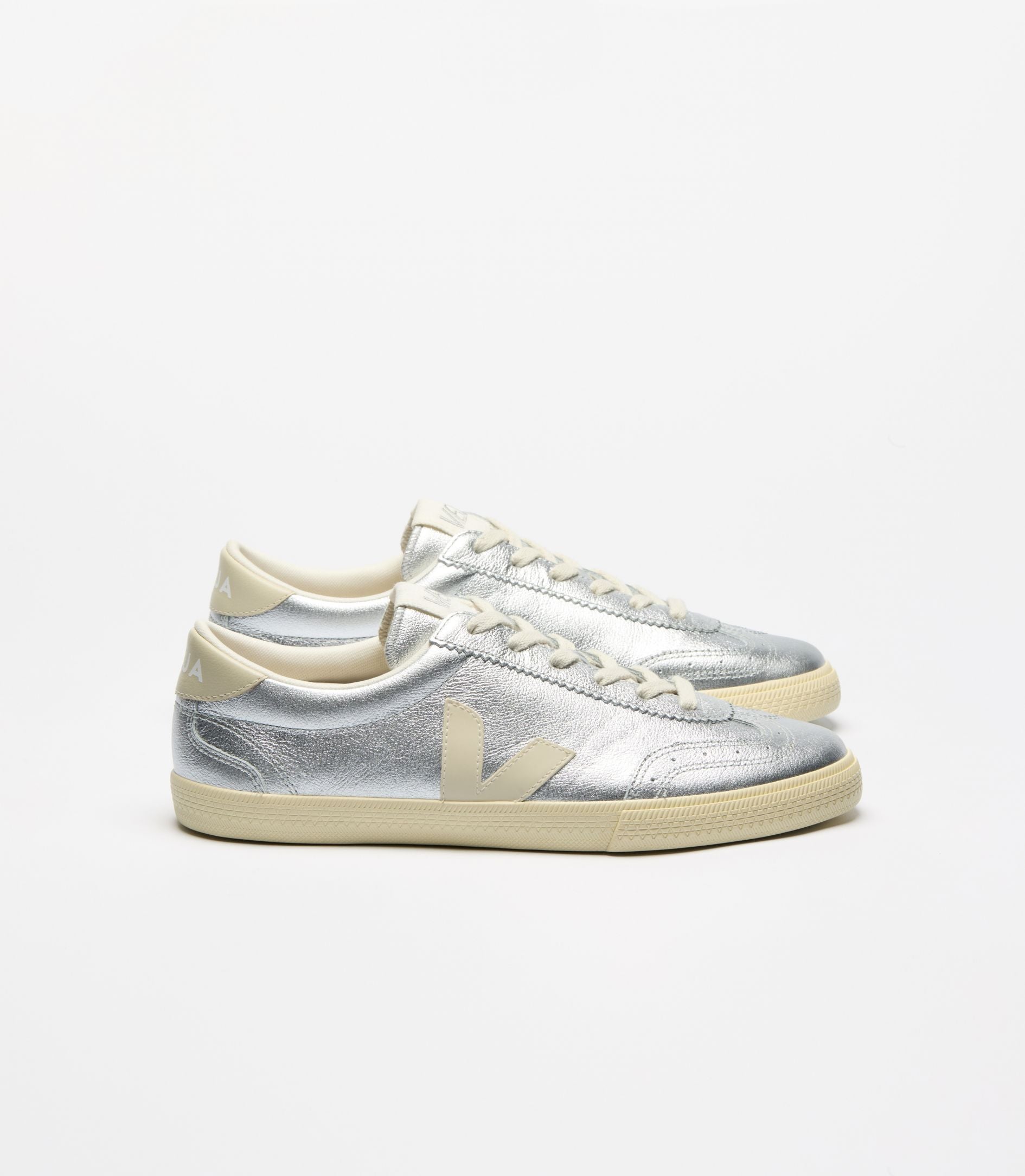 Zapatillas Veja Volley Leather Silver Pierre